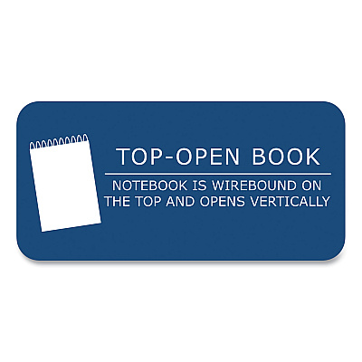 Roaring Spring Flipper Subject Wirebound Notebook, 1-Subject, Assorted Cover Colors, (80) 8.5 x 11.5 Sheets, 24/Carton (ROA11186CS)