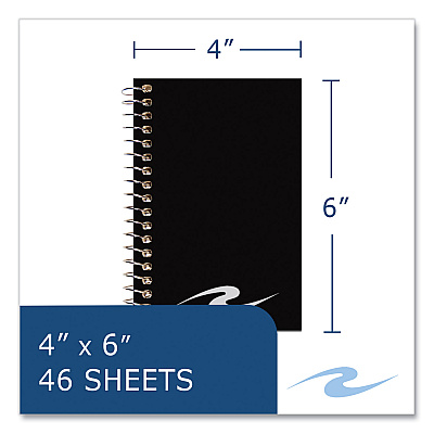 Roaring Spring Memo Pad, Randomly Assorted Cover Color, Narrow Rule, (46) White 6 x 4 Sheets, 72/Carton (ROA14019CS)