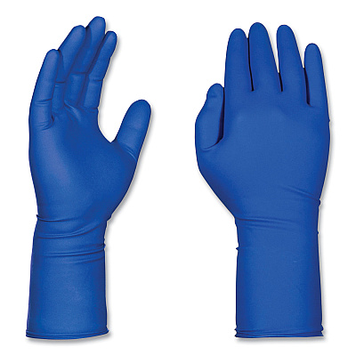 GloveWorks by AMMEX Latex Exam Gloves, Powder-Free, Medium, Blue, 50 Gloves/Box, 10 Boxes/Carton (AXCGPLHD84100)