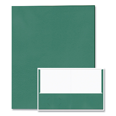 Roaring Spring Pocket Folder, 0.5" Capacity, 11 x 8.5, Green, 25/Box, 10 Boxes/Carton (ROA50122CS)