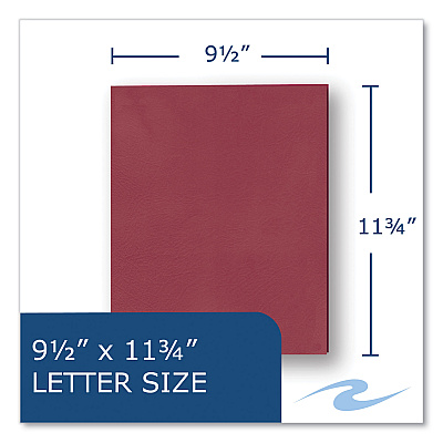 Roaring Spring Pocket Folder, 0.5" Capacity, 11 x 8.5, Scarlet, 25/Box, 10 Boxes/Carton (ROA50112CS)