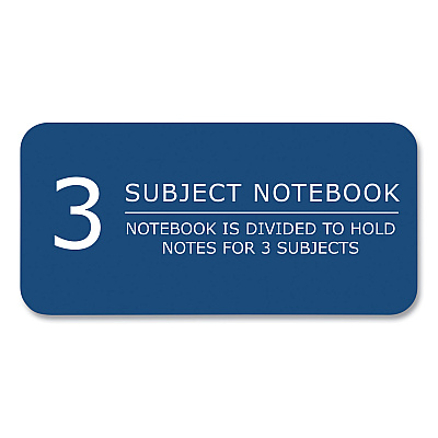 Roaring Spring Earthtones BioBased 3 Subject Notebook, Medium/College Rule, Randomly Assorted Covers, (120) 11 x 9 Sheets, 24/Carton (ROA13365CS)