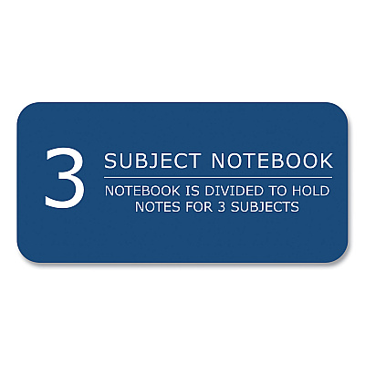 Roaring Spring Subject Wirebound Notebook, 3-Subject, Medium/College Rule, Assorted Cover, (120) 11 x 9 Sheets, 24/Carton (ROA11384CS)