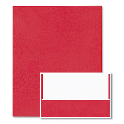Roaring Spring Pocket Folder, 0.5" Capacity, 11 x 8.5, Red, 25/Box, 10 Boxes/Carton (ROA50123CS)