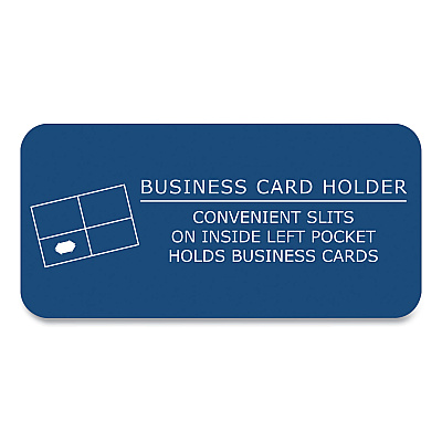 Roaring Spring Pocket Folder with 3 Fasteners, 0.5" Capacity, 11 x 8.5, Dark Blue, 25/Box, 10 Boxes/Carton (ROA54121CS)