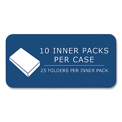 Roaring Spring Pocket Folder with 3 Fasteners, 0.5" Capacity, 11 x 8.5, Purple, 25/Box, 10 Boxes/Carton (ROA54123CS)