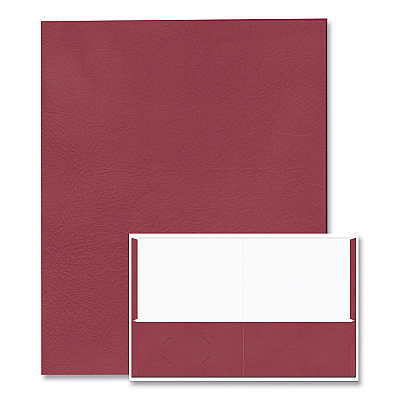 Roaring Spring Pocket Folder, 0.5" Capacity, 11 x 8.5, Scarlet, 25/Box, 10 Boxes/Carton (ROA50112CS)