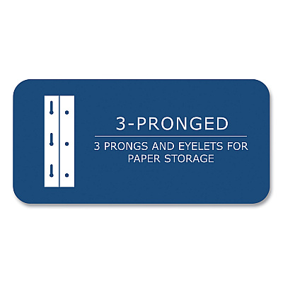 Roaring Spring Pocket Folder with 3 Fasteners, 0.5" Capacity, 11 x 8.5, Dark Blue, 25/Box, 10 Boxes/Carton (ROA54121CS)
