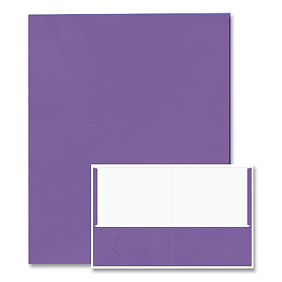 Roaring Spring Pocket Folder, 0.5" Capacity, 11 x 8.5, Purple, 25/Box, 10 Boxes/Carton (ROA50114CS)