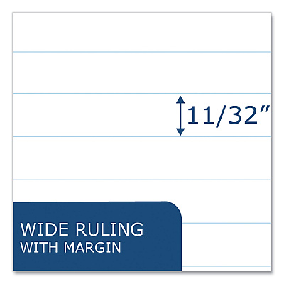Roaring Spring Recycled Exam Book, Wide/Legal Rule, Blue Cover, (8) 11 x 8.5 Sheets, 500/Carton (ROA77609CS)