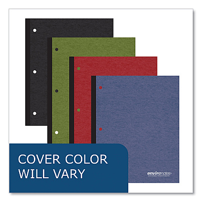 Roaring Spring Earthtones Wireless 1 Subject Notebook, Medium/College Rule, Randomly Assorted Covers, (70) 11 x 8.5 Sheets, 24/Carton (ROA20198CS)