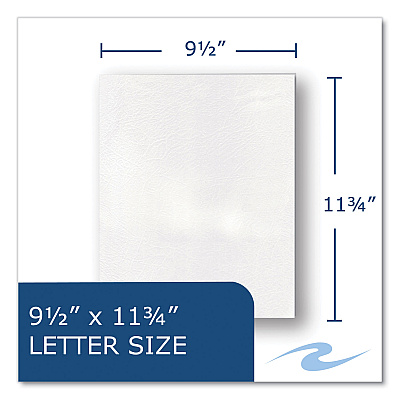 Roaring Spring Pocket Folder, 0.5" Capacity, 11 x 8.5, White, 25/Box, 10 Boxes/Carton (ROA50118CS)
