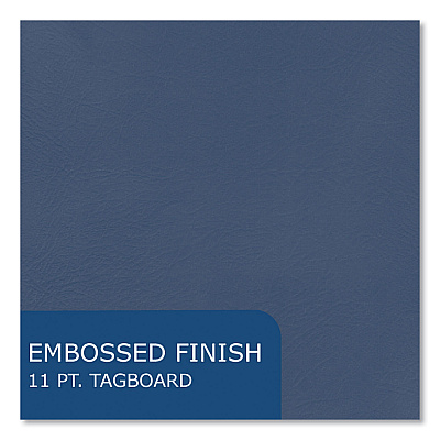 Roaring Spring Pocket Folder with 3 Fasteners, 0.5" Capacity, 11 x 8.5, Dark Blue, 25/Box, 10 Boxes/Carton (ROA54121CS)
