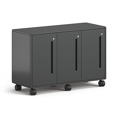 HON Class-ifi Tote Storage Cabinet, Three-Wide, 46.63" x 18.75" x 31.38", Charcoal Gray (HONEST2H3WNSSNA)