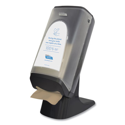 Cascades PRO Tandem Stand/wall Napkin Dispenser, 9.06 X 12.4 X 20.28, Gray (CSDC440)
