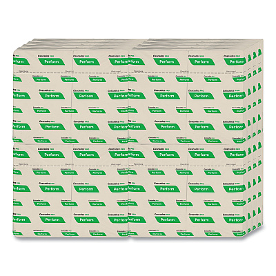 Cascades PRO Perform Interfold Napkins, 1-Ply, 6.5 x 4.25, Natural, 376/Pack, 16 Packs/Carton (CSDT411)