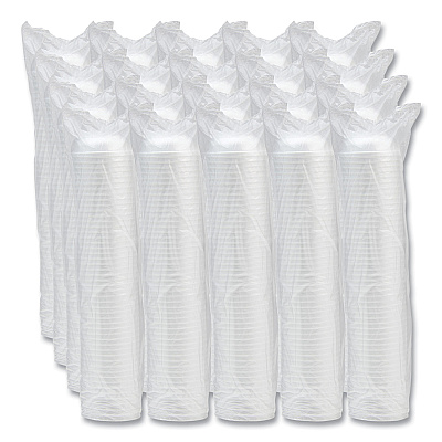 Dart Insulated Foam Bowls, 6 oz, White, 50/Pack, 20 Packs/Carton (DCC6B20)
