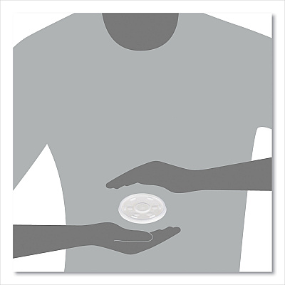 Dart Plastic Cold Cup Lids, Fits 10 oz Cups, Translucent, 100 Pack, 10 Packs/Carton (DCC10SL)