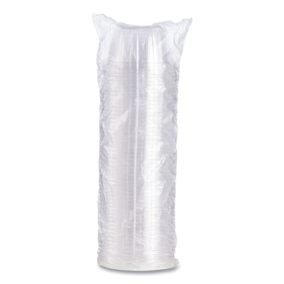 Dart D-T Sundae/Cold Cup Lids, Fits 6, 8, 12 oz Foam Cups, Clear, 50/Pack, 20 Packs/Carton (DCC12HDLC)