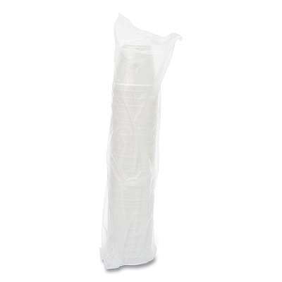 Dart Foam Containers, Squat, 16 oz, White, 25/Bag, 20 Bags/Carton (DCC16MJ20)