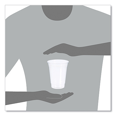 Dart Conex ClearPro Plastic Cold Cups, Plastic, 16 oz, Clear, 50/Pack, 20 Packs/Carton (DCC16PX)