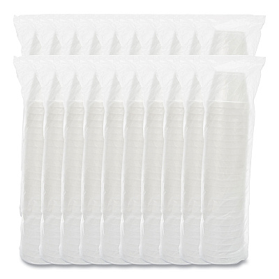 Dart Foam Containers, 24 oz, White, 25/Bag, 20 Bags/Carton (DCC24MJ48)