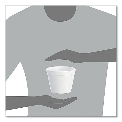 Dart Foam Containers, 24 oz, White, 25/Bag, 20 Bags/Carton (DCC24MJ48)