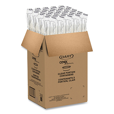 Dart Conex Complements Portion/Medicine Cups, 1.5 oz, Translucent, 125/Bag, 20 Bags/Carton (DCC150PC)