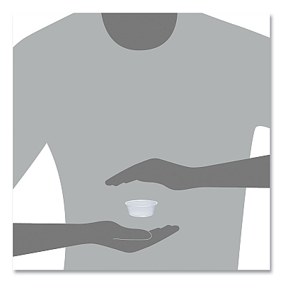 Dart Conex Complements Portion/Medicine Cups, 1.5 oz, Translucent, 125/Bag, 20 Bags/Carton (DCC150PC)