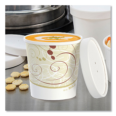 Solo Flexstyle Double Poly Food Combo Packs, 16 oz, Symphony, 25 Combos/Sleeve, 10 Sleeves/Carton (SCCKHB16ASYM)