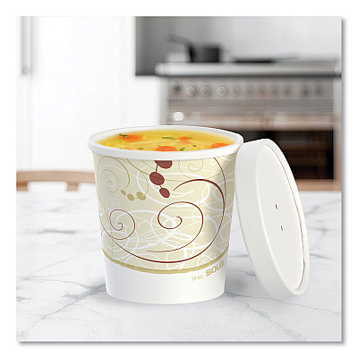 Solo Flexstyle Double Poly Food Combo Packs, 16 oz, Symphony, 25 Combos/Sleeve, 10 Sleeves/Carton (SCCKHB16ASYM)