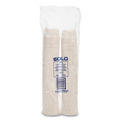 Solo Paper Portion Cups, ProPlanet Seal, 4 oz, White, 250/Bag, 20 Bags/Carton (SCC400)