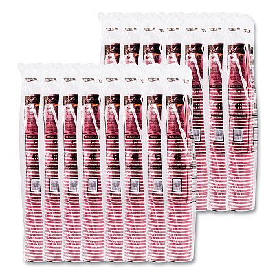 Solo Single-Sided Poly Paper Hot Cups, 20 oz, Bistro Design, 600/Carton (SCC420SI)