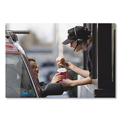 Solo Single-Sided Poly Paper Hot Cups, 20 oz, Bistro Design, 600/Carton (SCC420SI)