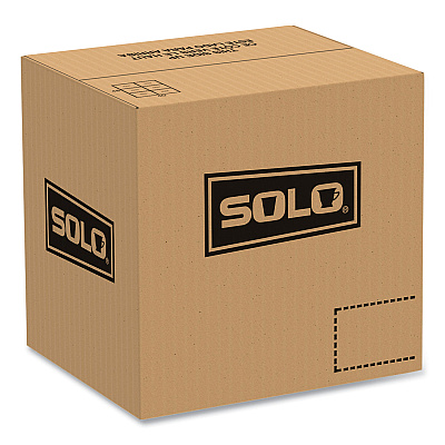 Solo OctaView Hinged-Lid Hot Food Containers, 31 oz, 9.55 x 9.1 x 3, Black/Clear, Plastic, 100/Carton (SCC809011PP94)