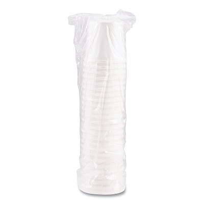 Solo Flexstyle Double Poly Paper Containers, 16 oz, White, Paper, 25/Pack, 20 Packs/Carton (SCCH4165U)