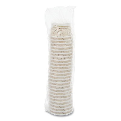Solo Flexstyle Double Poly Paper Containers, 8 oz, Symphony Design, Paper, 25/Pack, 20 Packs/Carton (SCCHS4085SYM)