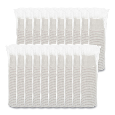Solo Flexstyle Double Poly Paper Containers, 12 oz, 3.6" Diameter, White, Paper, 25/Bag, 20 Bags/Carton (SCCHS4125WH)