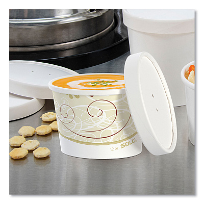 Solo Flexstyle Double Poly Food Combo Packs, 12 oz, Symphony, Paper, 250/Carton (SCCKHSB12ASYM)