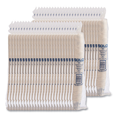 Solo Paper Medical and Dental Graduated Cups, ProPlanet Seal, 3 oz, White/Blue, 100/Bag, 50 Bags/Carton (SCCR3)