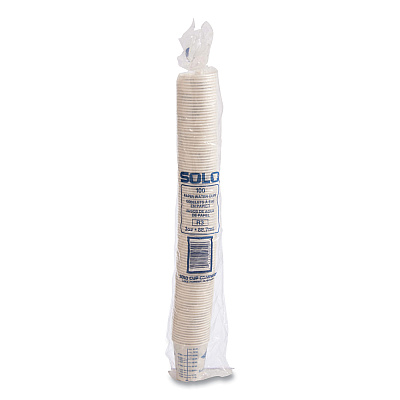 Solo Paper Medical and Dental Graduated Cups, ProPlanet Seal, 3 oz, White/Blue, 100/Bag, 50 Bags/Carton (SCCR3)