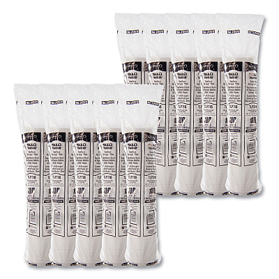 Solo Traveler Cappuccino Style Dome Lid, Polystyrene, Fits 10 oz to 24 oz Hot Cups, White, 100/Pack, 10 Packs/Carton (SCCTLP316)