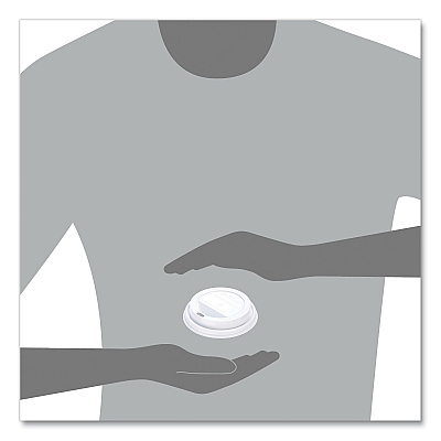 Solo Traveler Cappuccino Style Dome Lid, Polystyrene, Fits 10 oz to 24 oz Hot Cups, White, 100/Pack, 10 Packs/Carton (SCCTLP316)