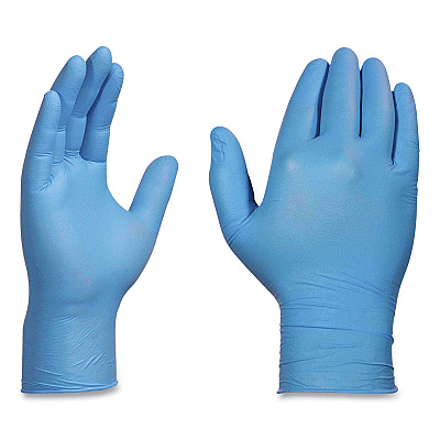 AMMEX Professional Nitrile Exam Gloves, Powder-Free, 3 mil, Medium, Light Blue, 100/Box, 10 Boxes/Carton (AXCAPFN44100CT)