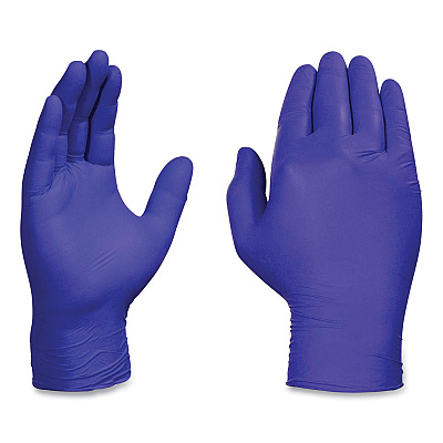 AMMEX Professional Nitrile Exam Gloves, Powder-Free, Small, 3 mil Thick, 9.5" Long, Indigo, 100/Box, 10 Boxes/Carton (AINPF42100)