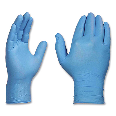 AMMEX Professional Nitrile Exam Gloves, Powder-Free, 3 mil, Large, Light Blue, 100/Box, 10 Boxes/Carton (AXCAPFN46100CT)