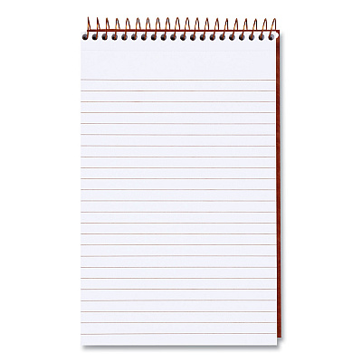 Ampad Gold Fibre Retro Wirebound Writing Pads, Medium/College Rule, Red Cover, 80 White 5 x 8 Sheets (TOP20007)