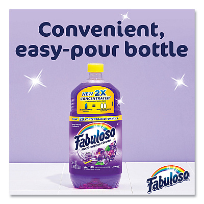 Fabuloso Multi-use Cleaner, Lavender Scent, 56 oz Bottle (CPC53041CT)