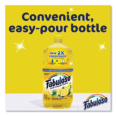 Fabuloso Multi-use Cleaner, Lemon Scent, 169 oz Bottle, 3/Carton (CPC96987)