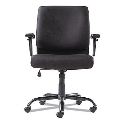 OIF Big/Tall Swivel/Tilt Mid-Back Chair, Supports Up to 450 lb, 19.29" to 23.22" Seat Height, Black (OIFBT4510)